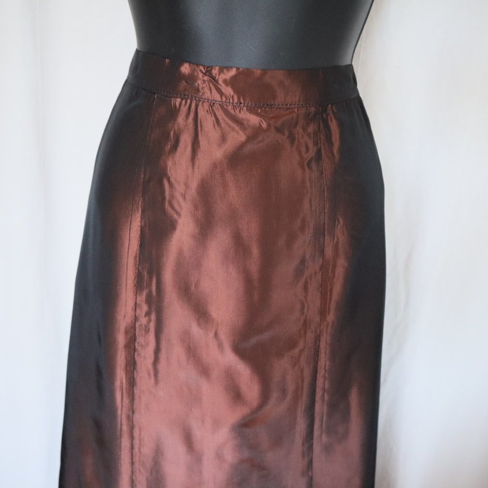 Gigi Clark Elegant Silk Bustier & Long Skirt Set - Picture 6 of 11